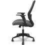 FORÖL Ergo529 Silla de oficina con mecanismo basculante, gris y negro